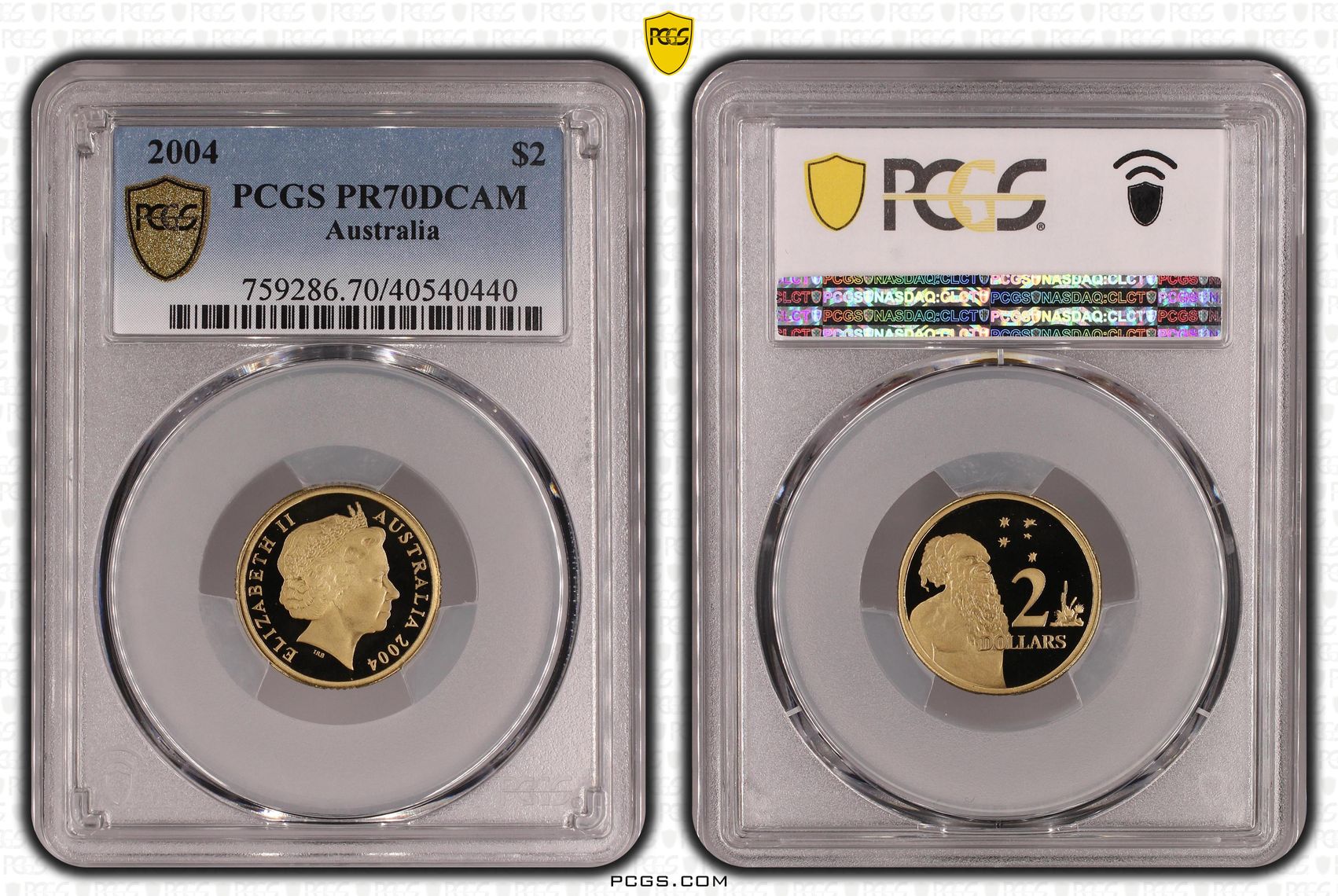 2004 Australia Two Dollar, $2 PCGS - PR70DCAM POP 9/0 -440