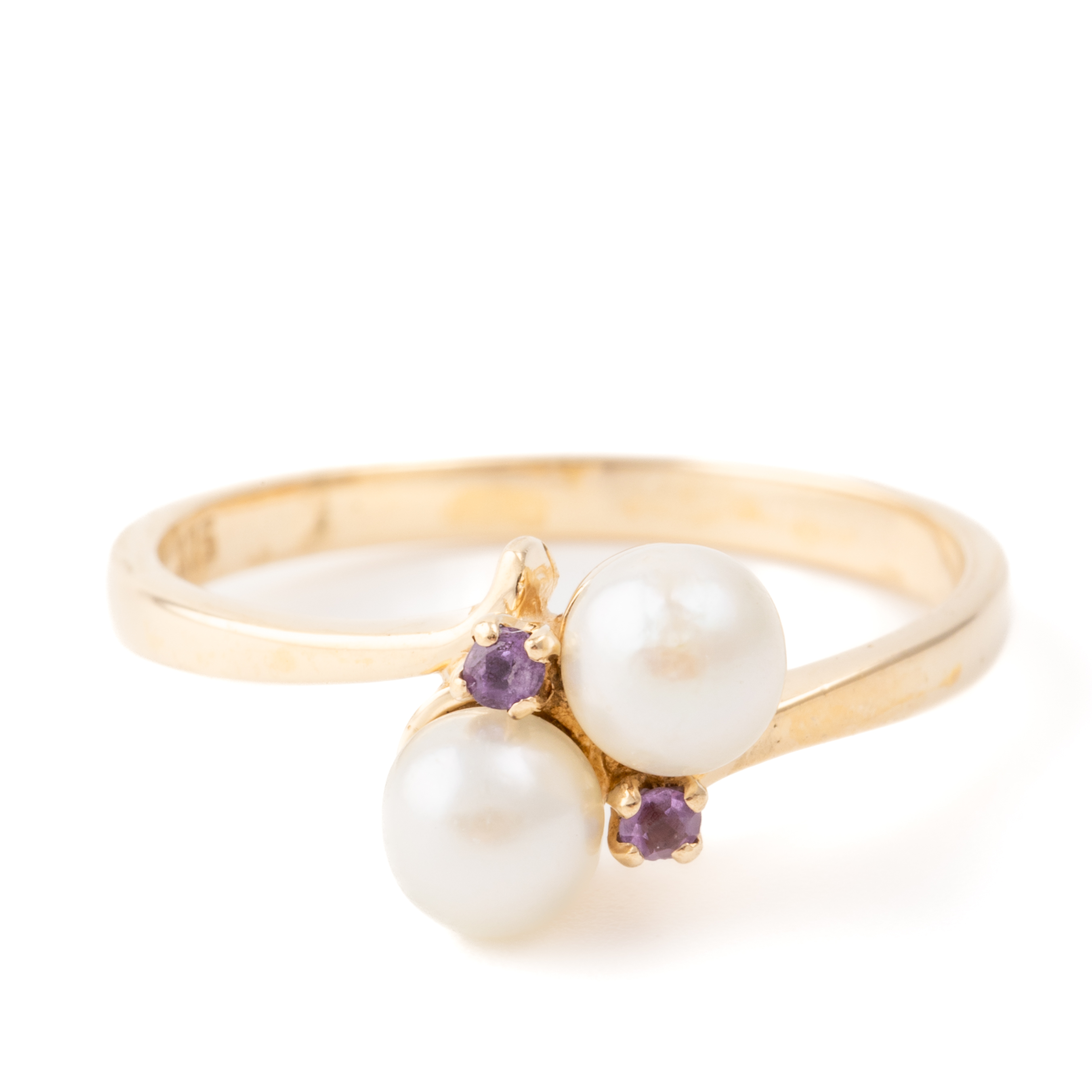 Vintage Pearl & Amethyst Ring