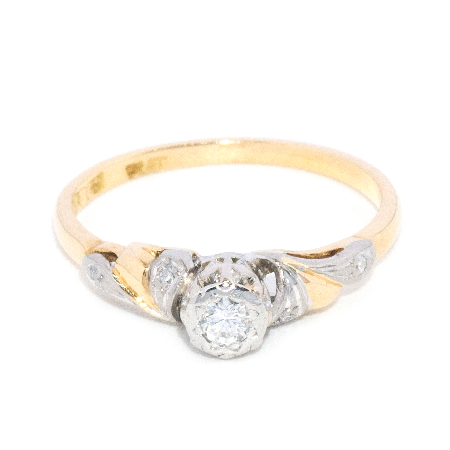 18 carat gold diamond ring
