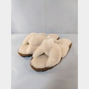 KIRKLAND SIGNATURE LADIES SHEARLING SLIDE SLIPPER TAN SZ 11