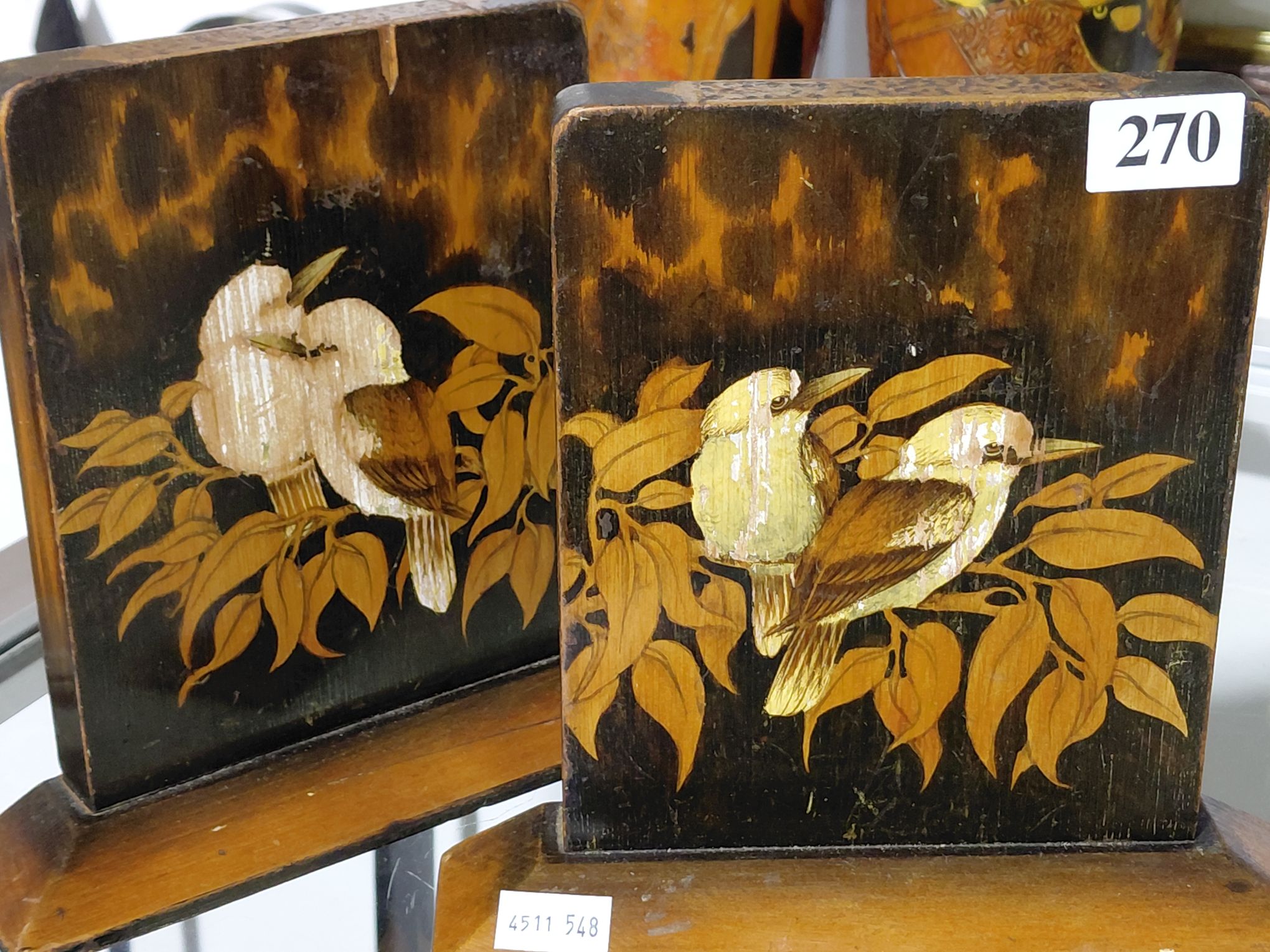 Pair Of Wooden Bookends