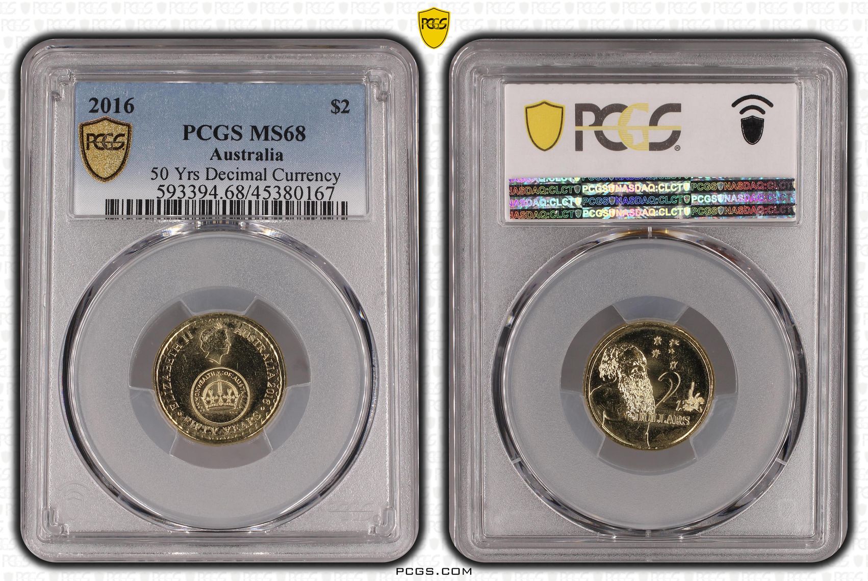 50 Yrs Decimal Currency, Two Dollar, 2016, PCGS MS68