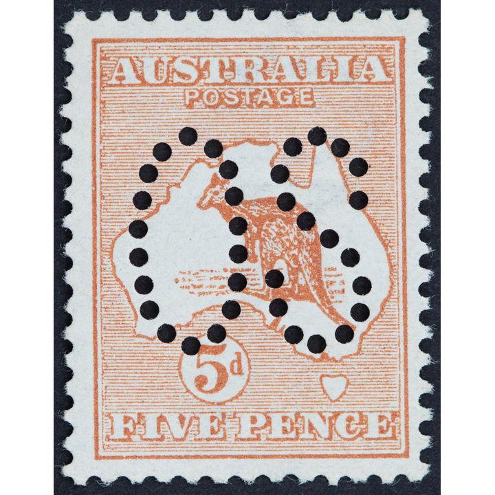 First Watermark, Fivepence, 1913, Fine