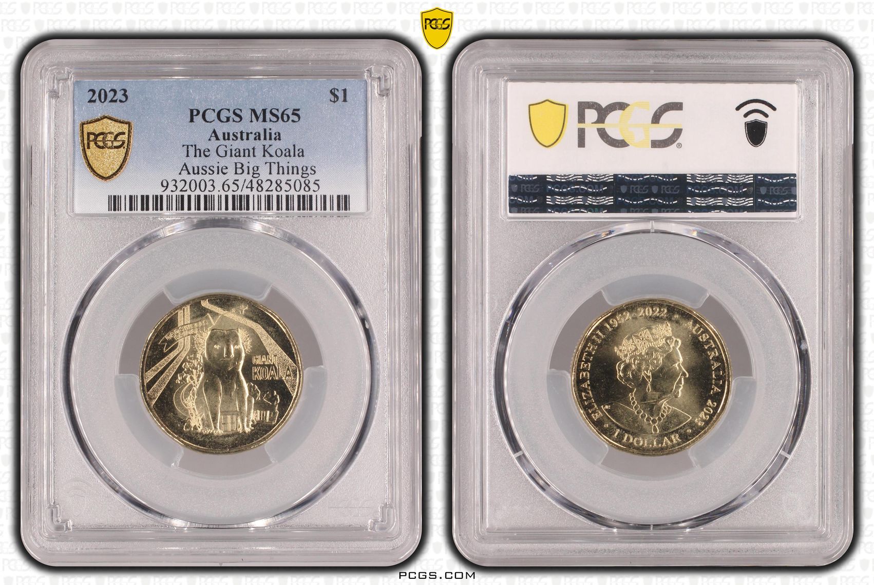 The Giant Koala Aussie Big Things, One Dollar, 2023, PCGS MS65