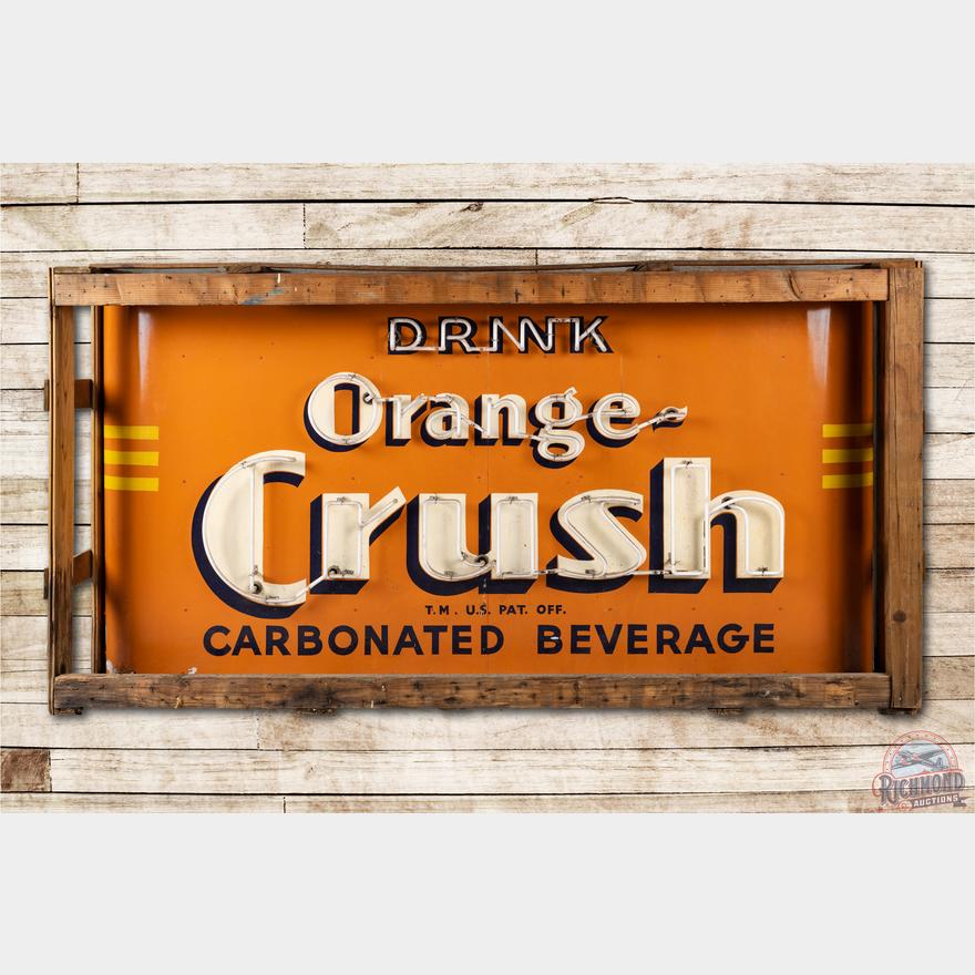 Orange Crush Soda Label 9 x 12 Metal Sign