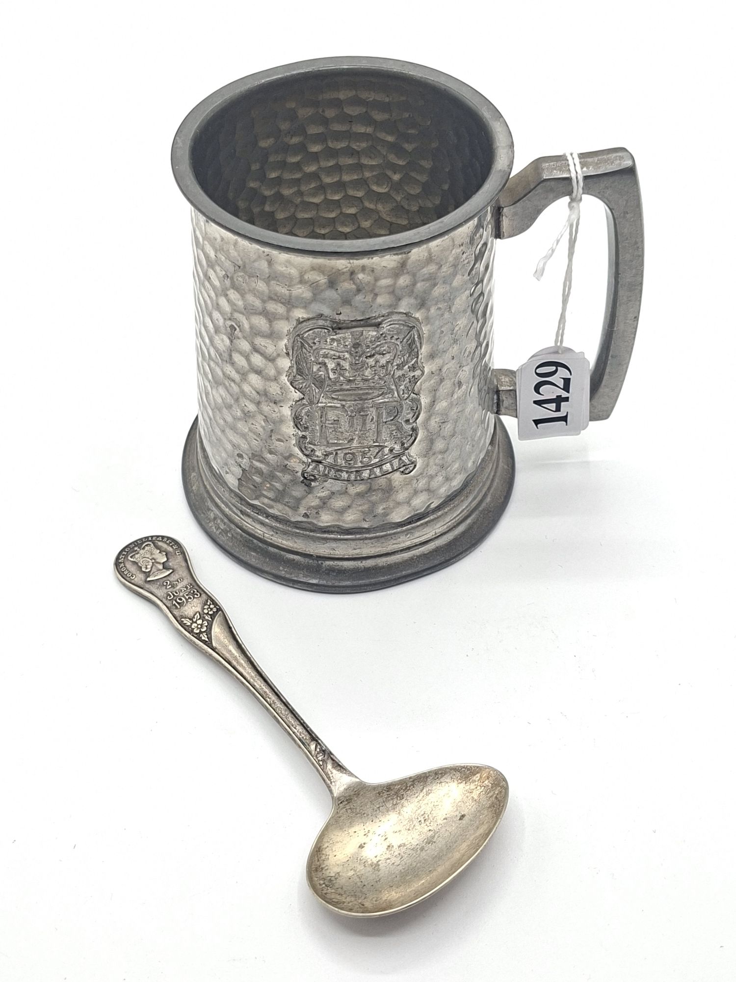 COMMEMORATIVE TANKARD AND SPOON