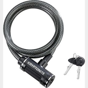 6 FOOT/12MM CABLE KRYPTONITE BIKE LOCK CABLE, 6FT. X 12MM BRAIDED STEEL CABLE ANTI-THEFT SECURITY BICYCLE LOCK WITH KEYS FOR OUTDO