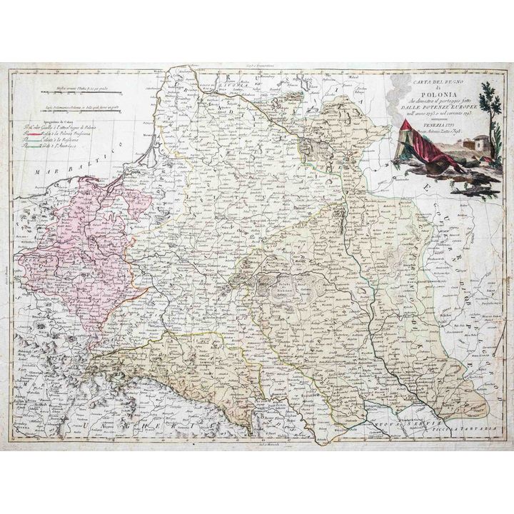 Antonio Zatta | Carta del Regno di Polonia
