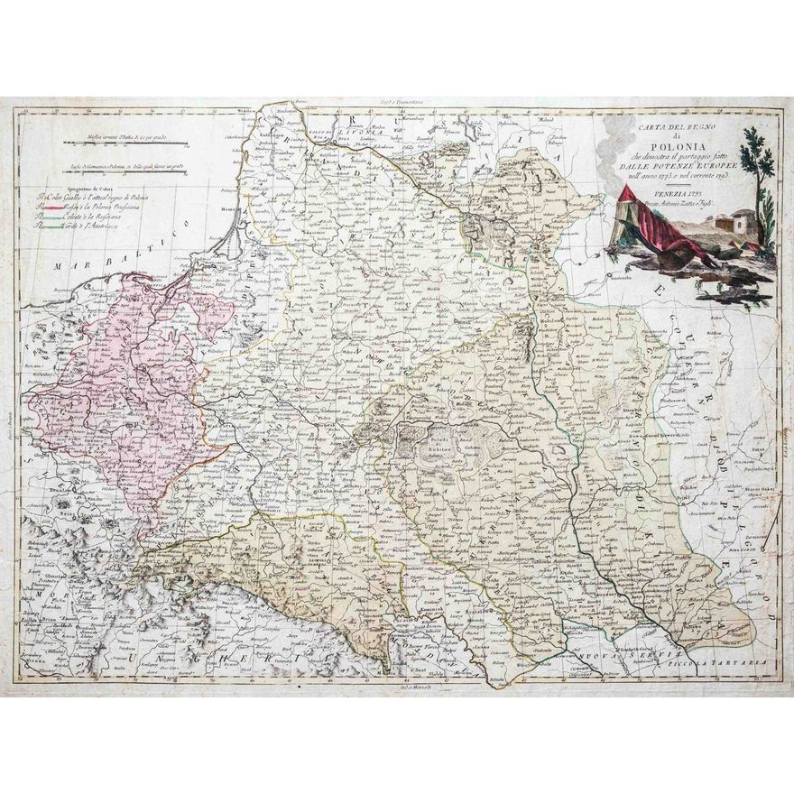 Antonio Zatta | Carta del Regno di Polonia