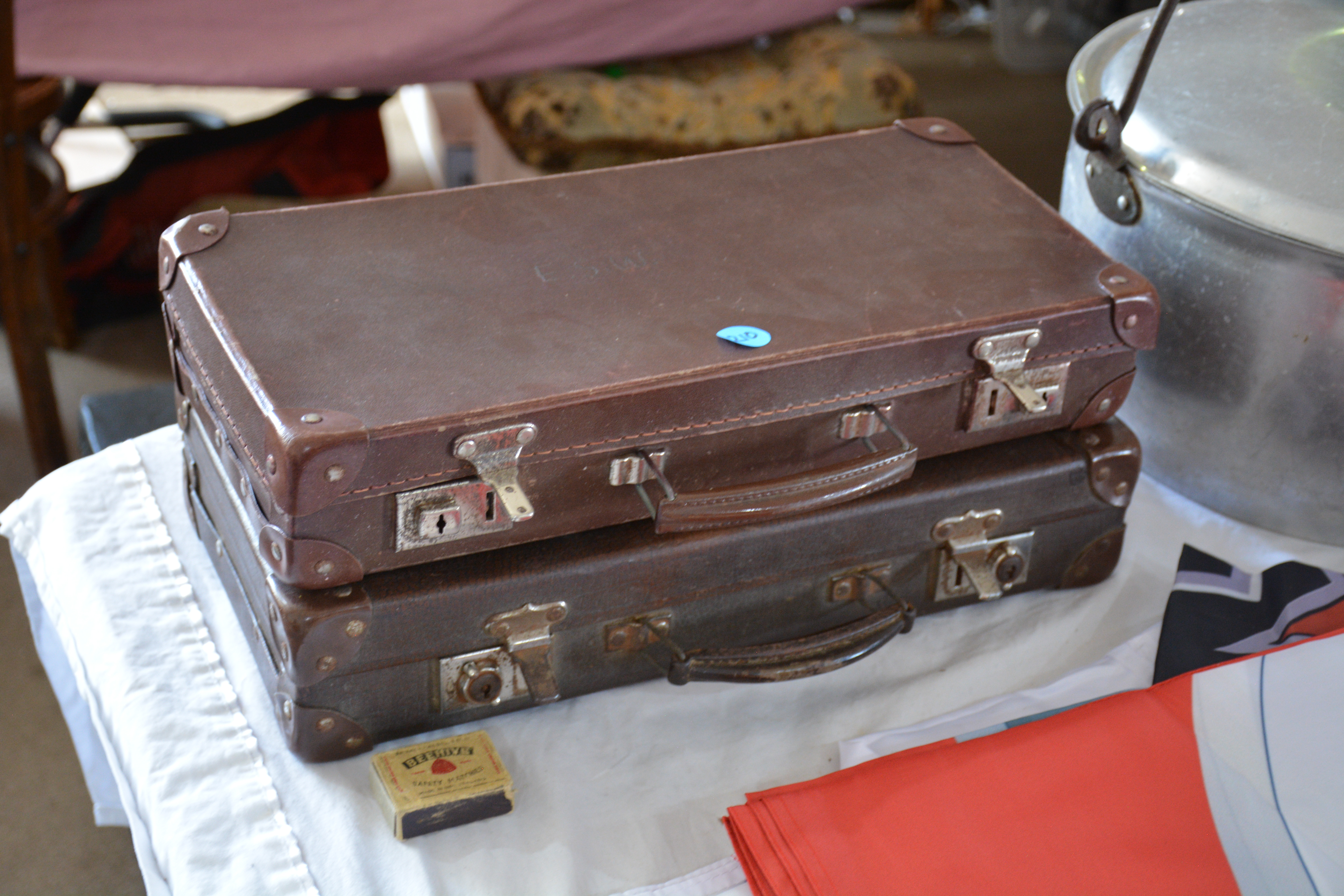 Vintage Briefcases x 2 — sold at auction in New Zealand for $10