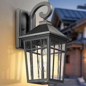 DARKAWAY OUTDOOR WALL LIGHTS FOR HOUSE, EXTERIOR LIGHTING FIXTURES WALL MOUNT OUTDOOR PORCH LIGHTS WATERPROOF BLACK OUTDOOR SCONCE