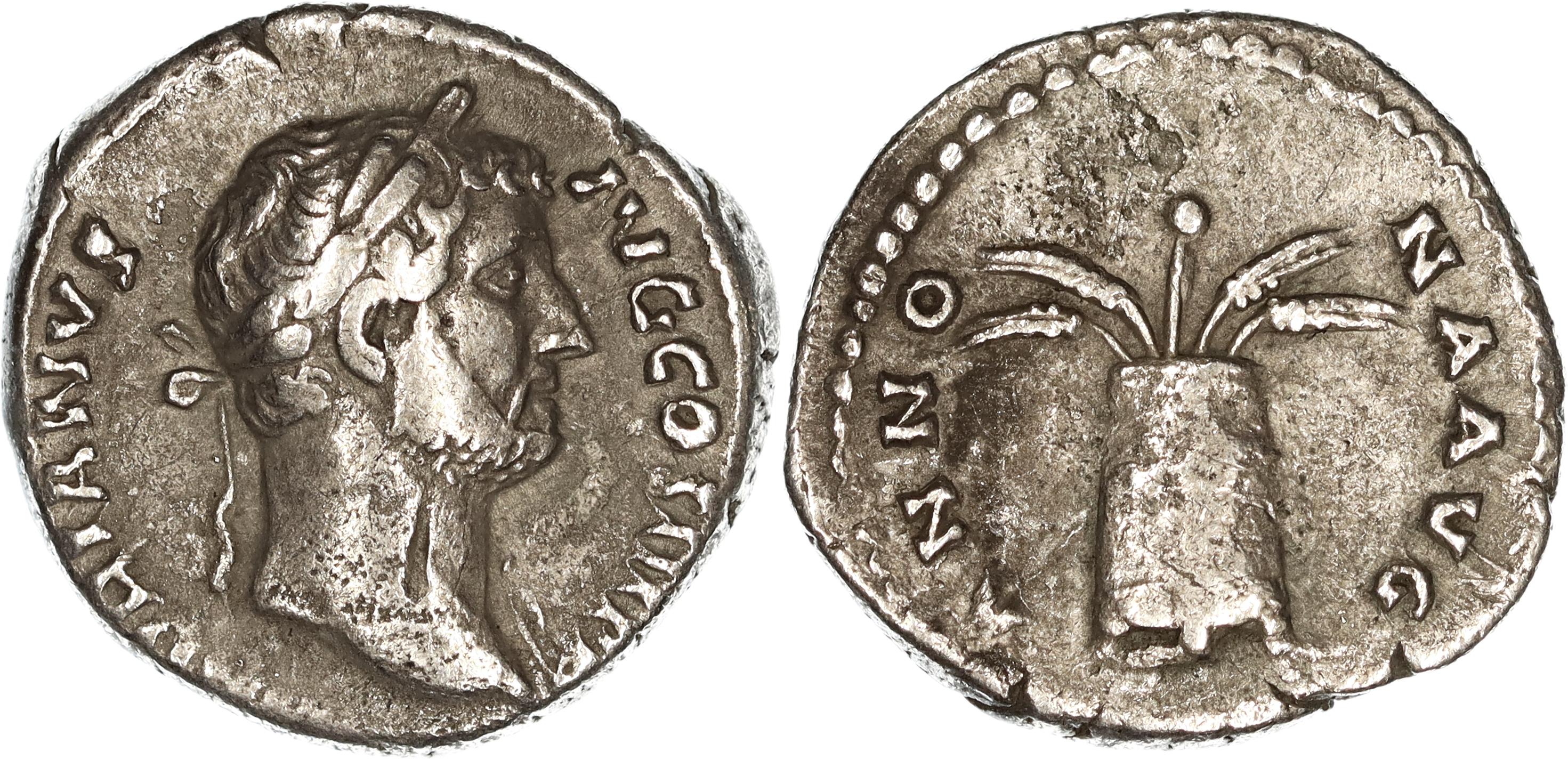 Roman Empire, Hadrian, Silver Denarius, 132-134 AD, nVF