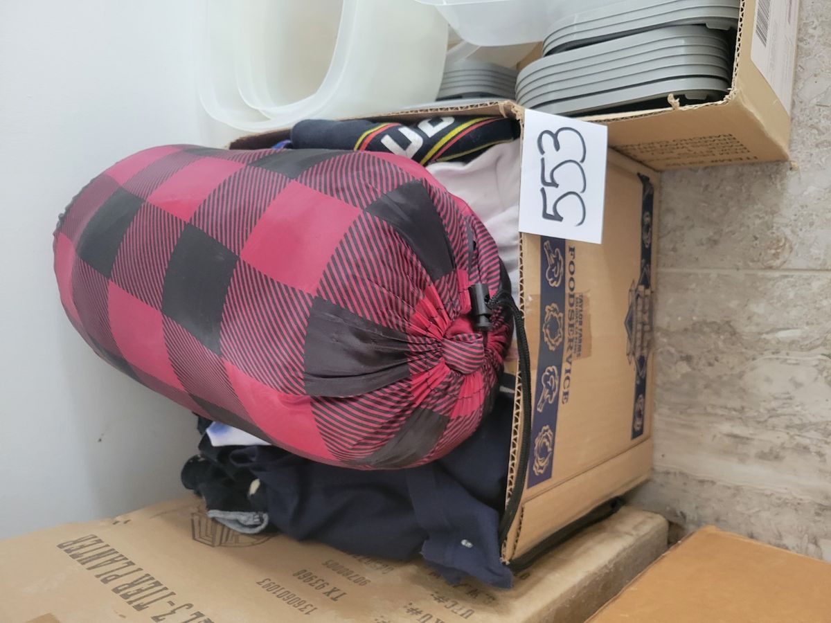 Light Weight Sleeping Bag and Kitchen Storage Containers Midwest