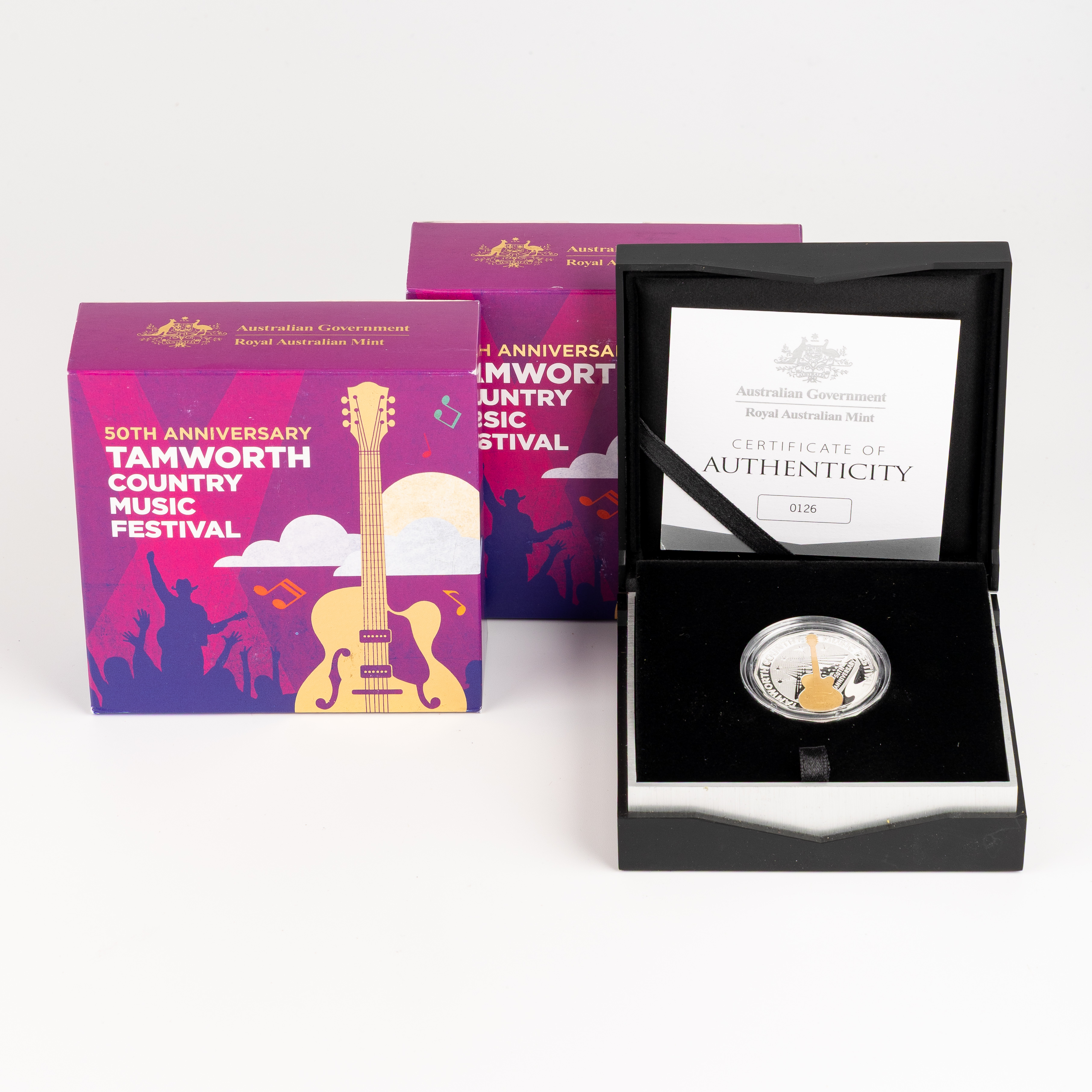 238 · Elizabeth II, RAM - Tamworth CMF 50TH Anniversary, Fifty Cents, 2022, FDC