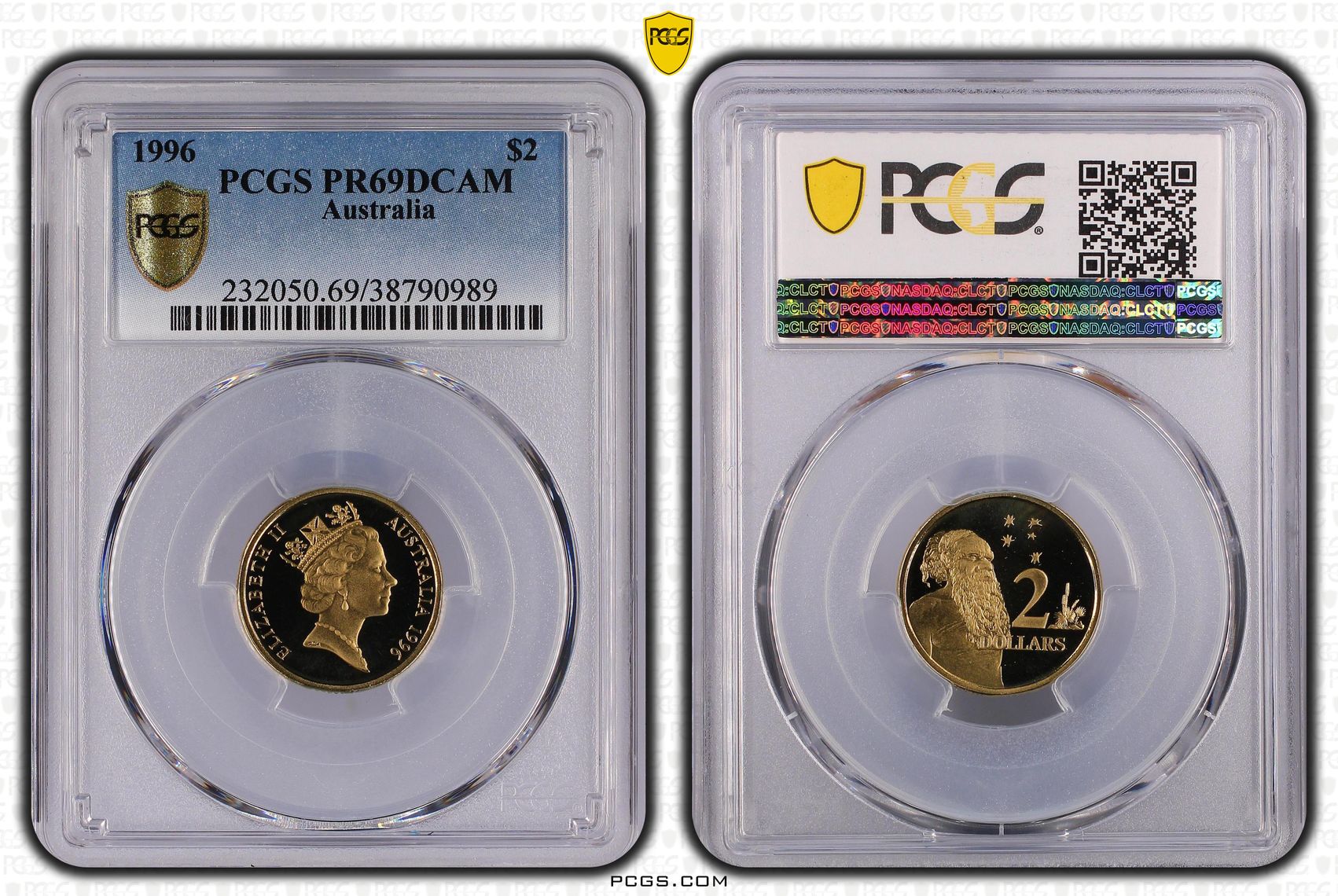 1996 Australia Two Dollar, $2 Proof PCGS - PR69DCAM -989