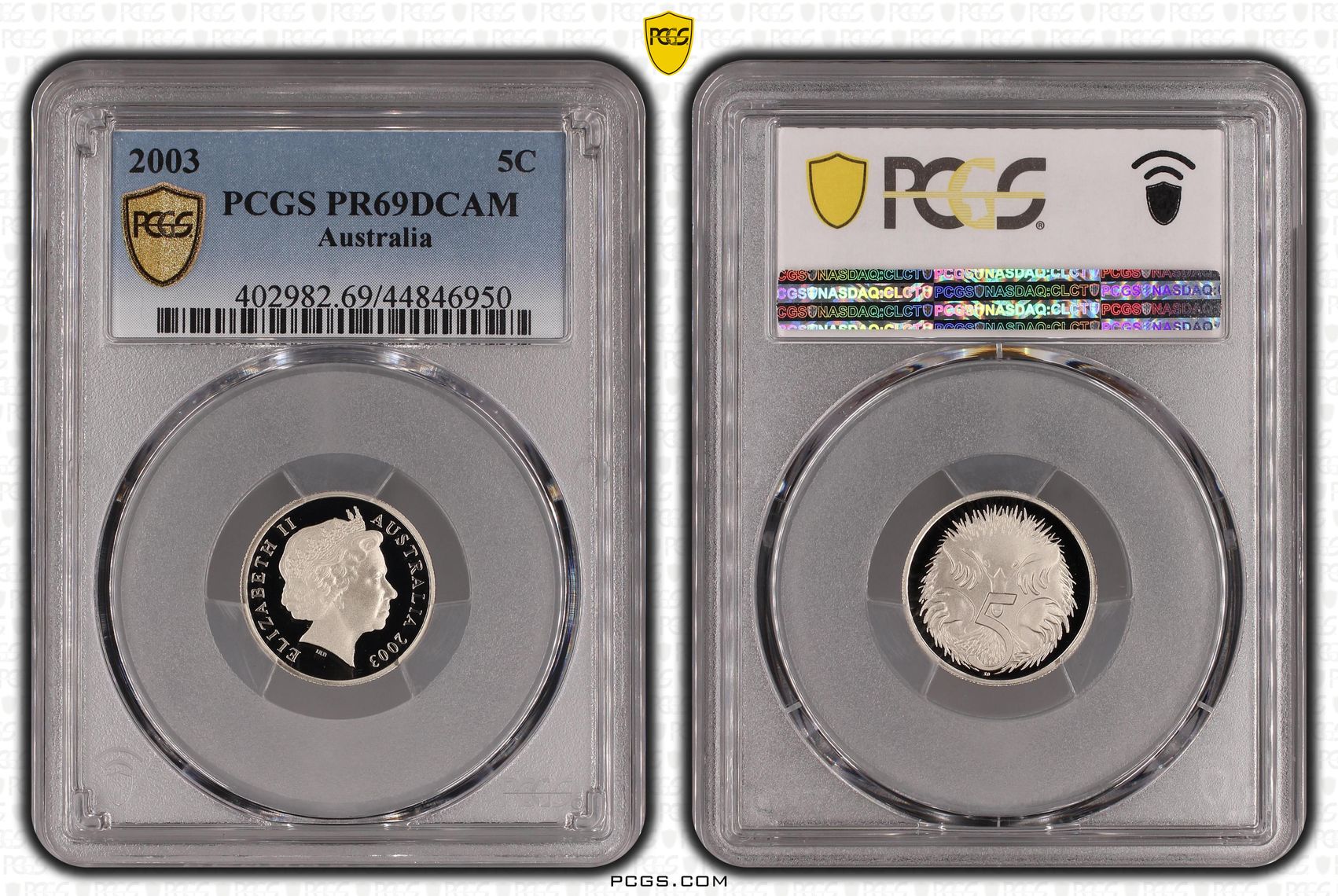 Five Cent, 2003, PCGS PR69DCAM