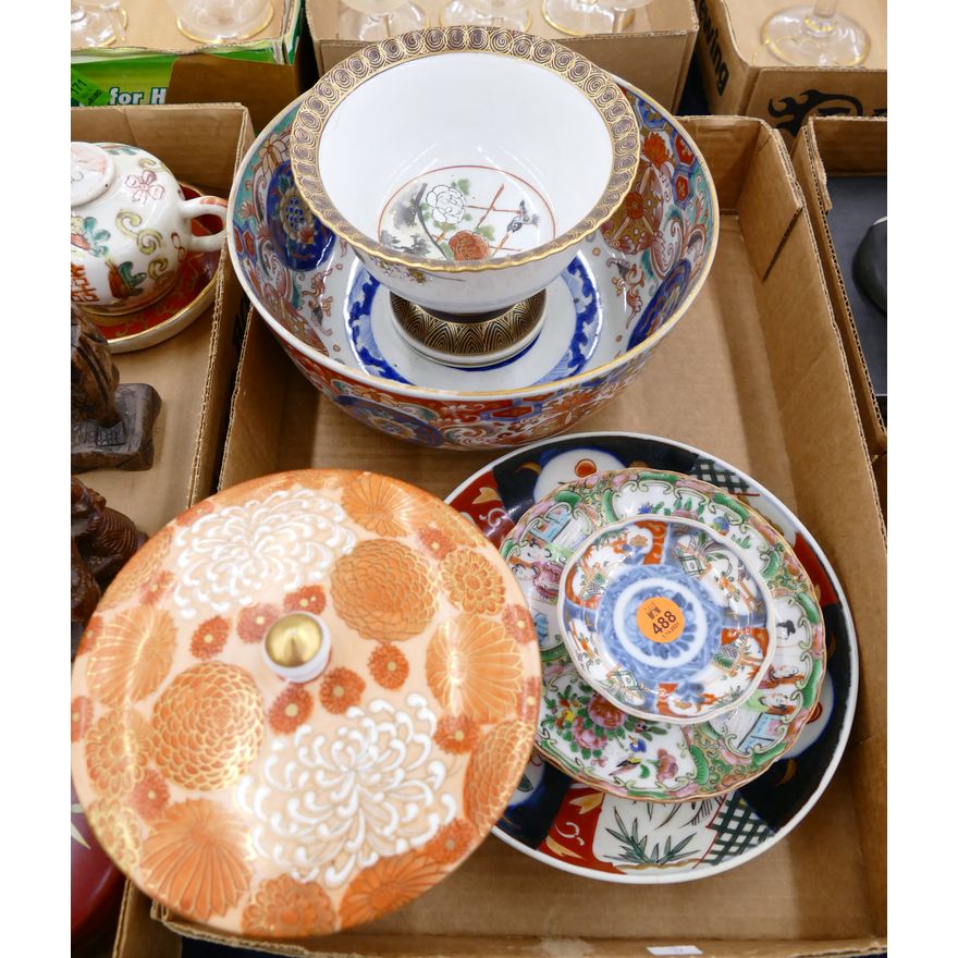 Box Japanese Imari Bowls Etc