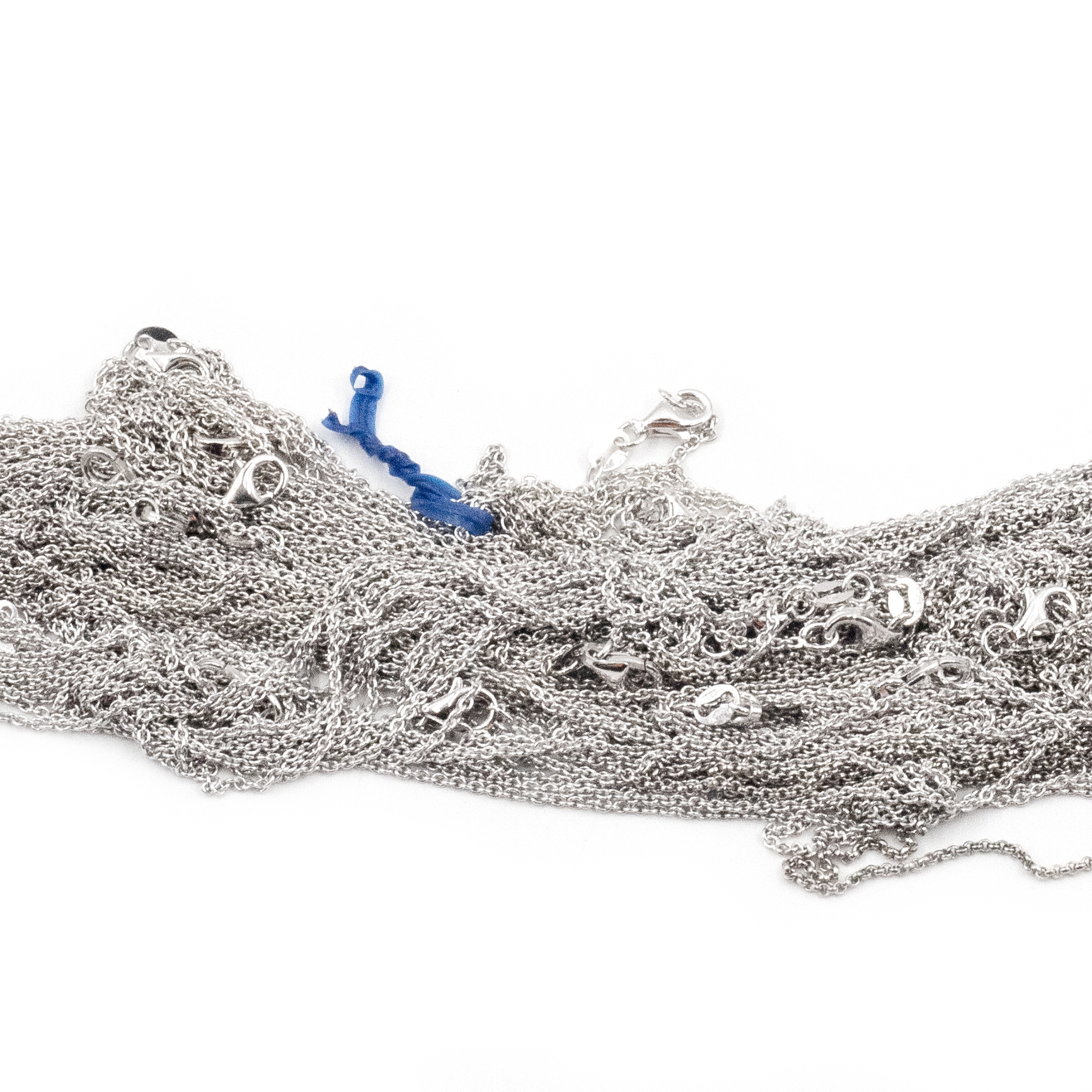 396 · Mix Lot of Silver Chains