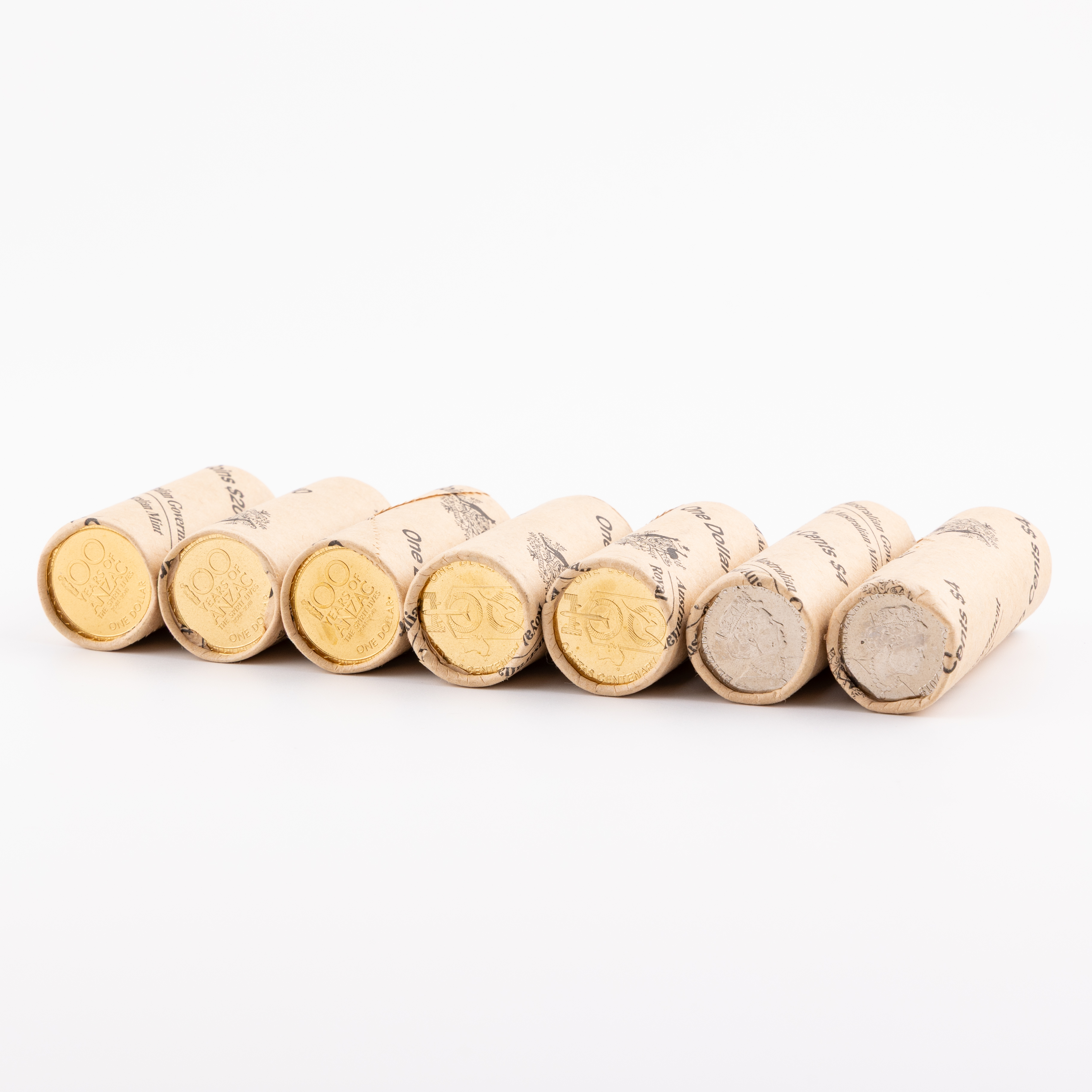 Elizabeth II, RAM Rolls, Ten Cents - One Dollar, 2014 - 2020, UNC