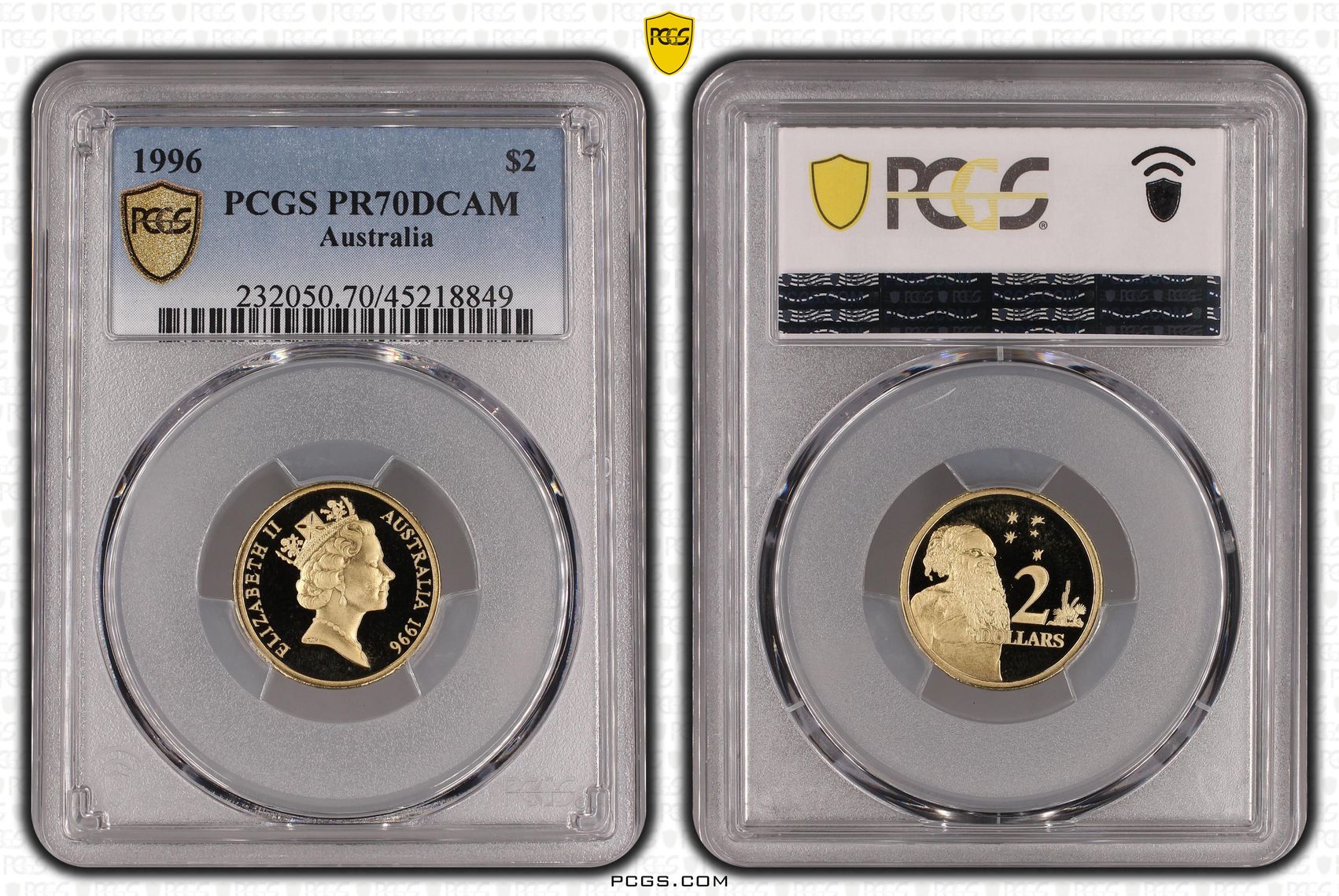 1996 Australia Two Dollar, $2 PCGS - PR70DCAM POP 4/0 -849