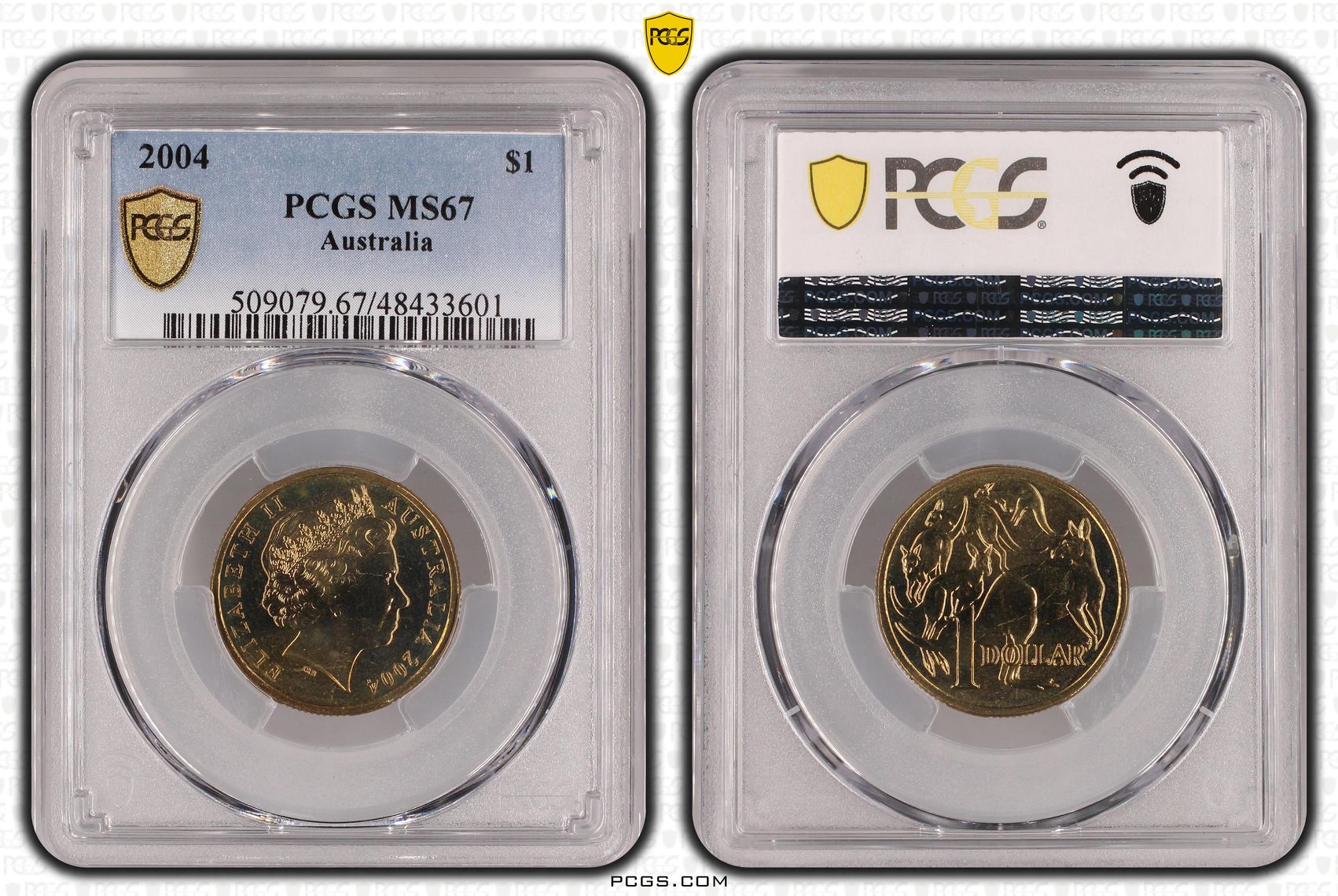 Elizabeth II, One Dollar, 2004, PCGS MS67