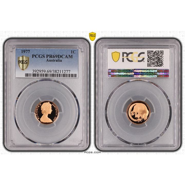 1977 Australia One Cent, 1c PCGS - PR69DCAM -277