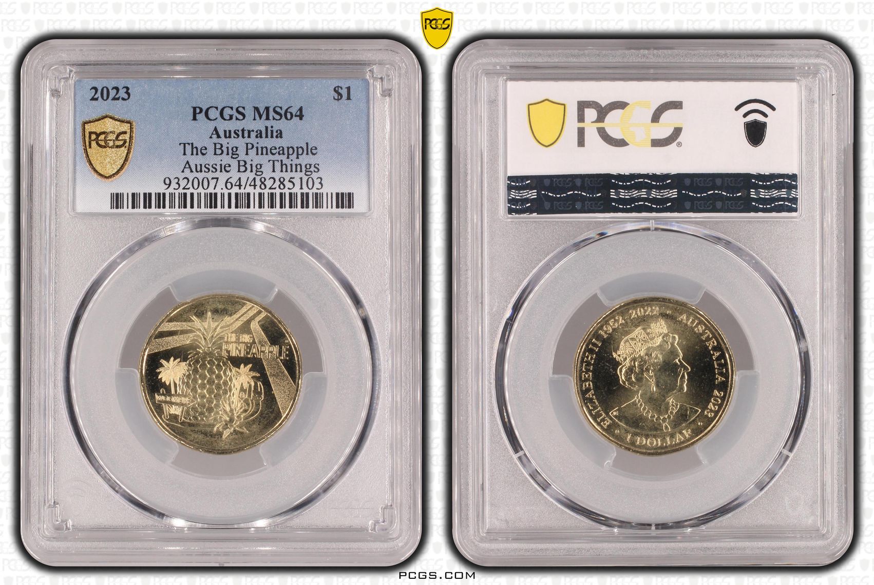 The Big Pineapple Aussie Big Things, One Dollar, 2023, PCGS MS64