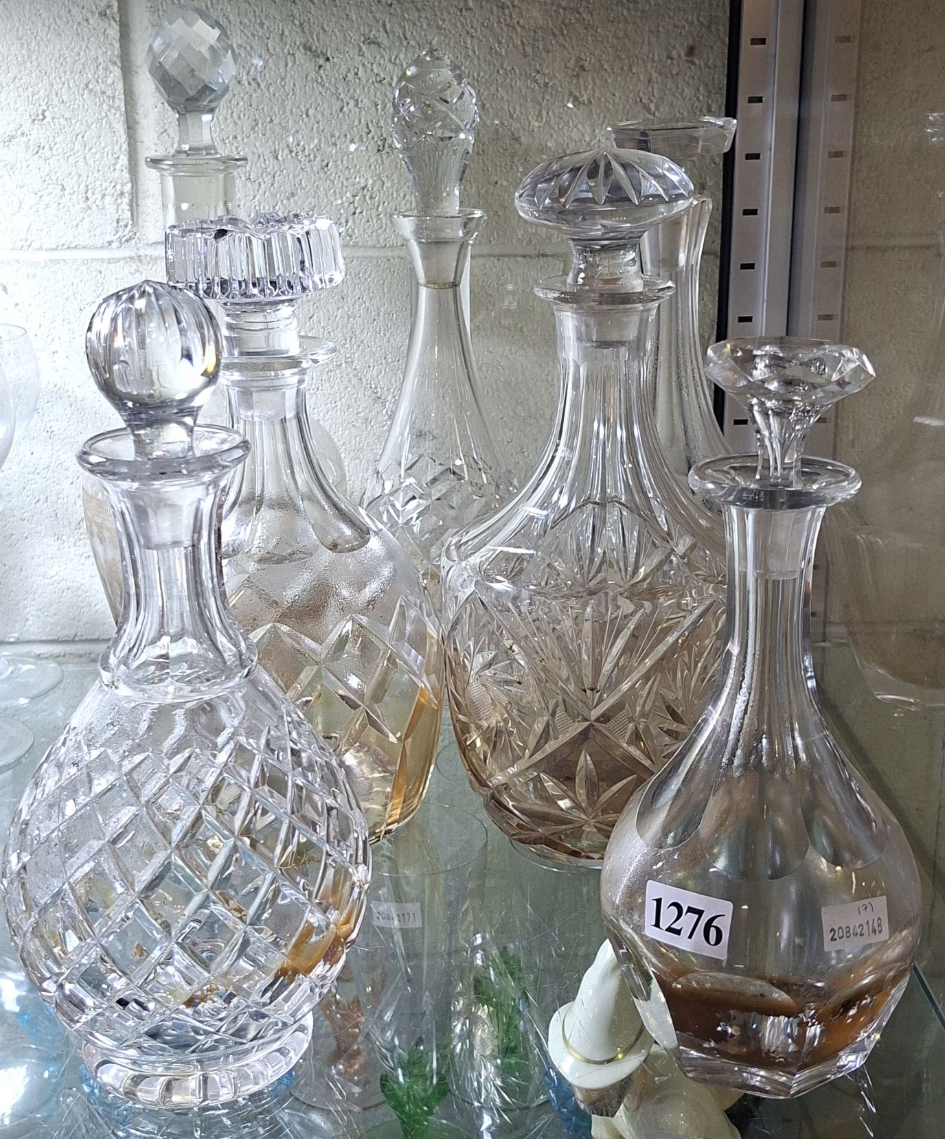 1276 · CRYSTAL DECANTERS