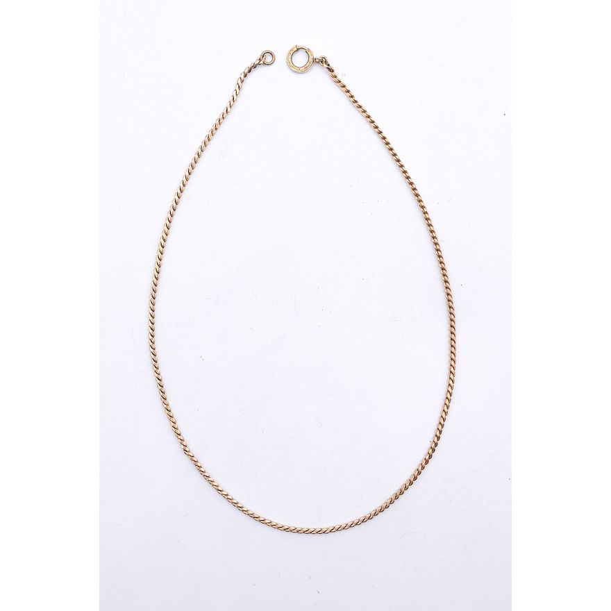 Art Deco 14k Chain Necklace 16'' - 7.8 Grams