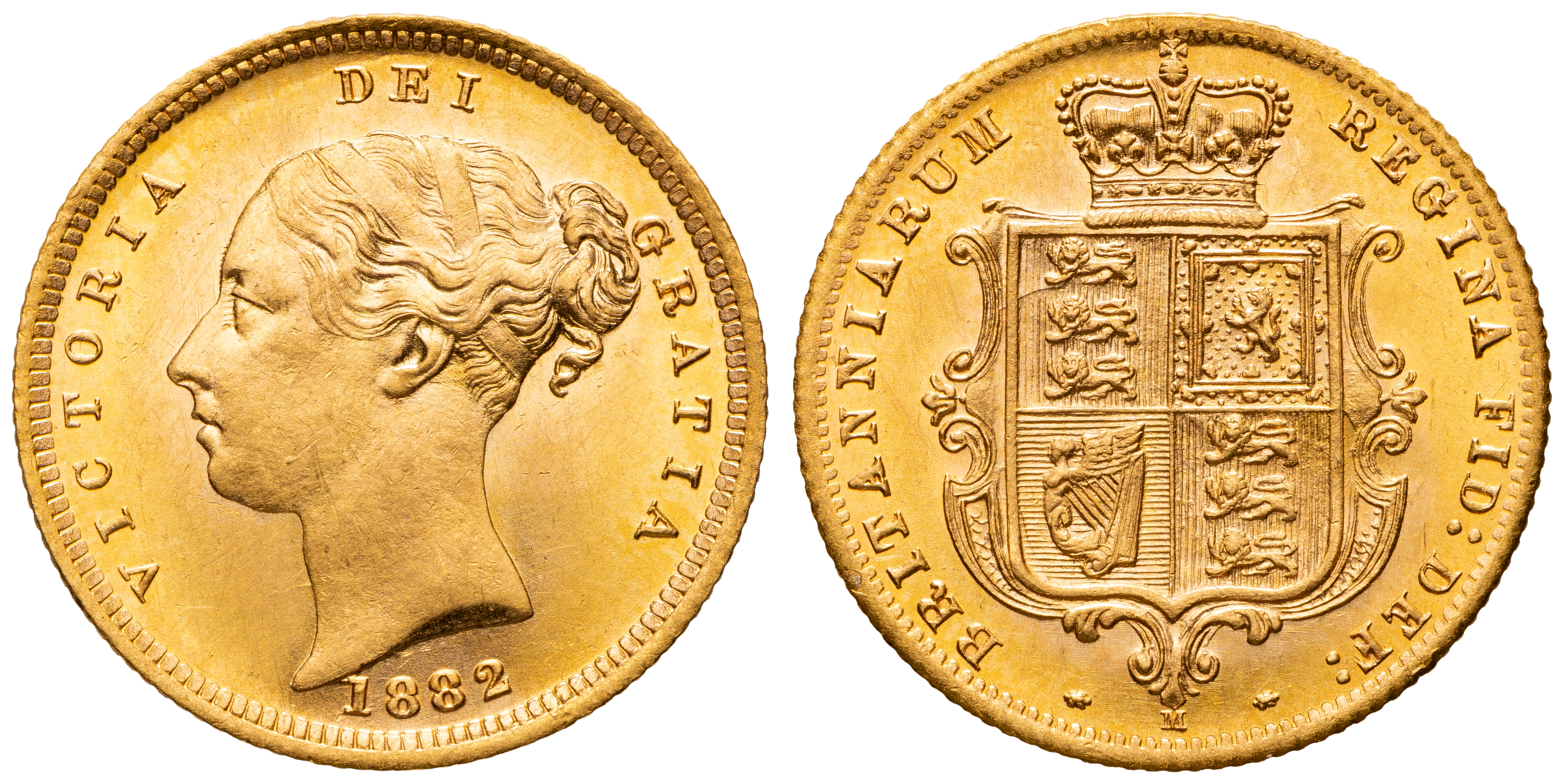 Victoria, Half Sovereign, 1882-M, aUNC