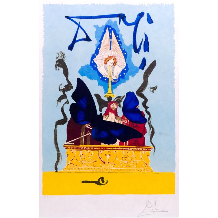 Salvador Dali 'The Resurrection' S/N Lithograph. 1979. Artist Proof Edition E.A. 70/75.