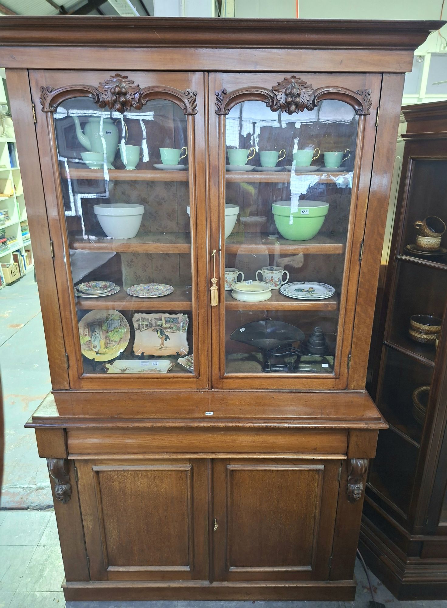 Victorian Mahogany Bookcase