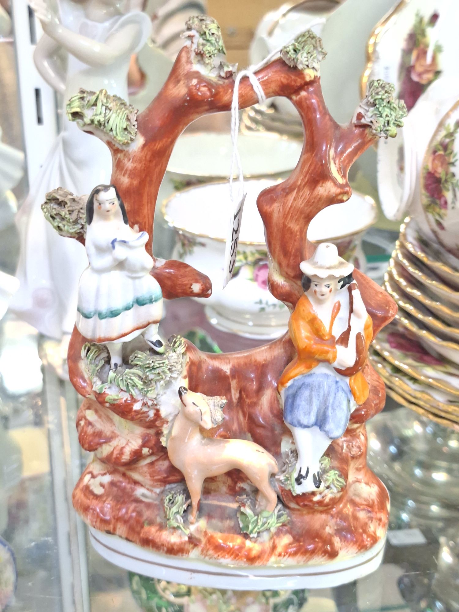 Staffordshire Pottery Figural Group