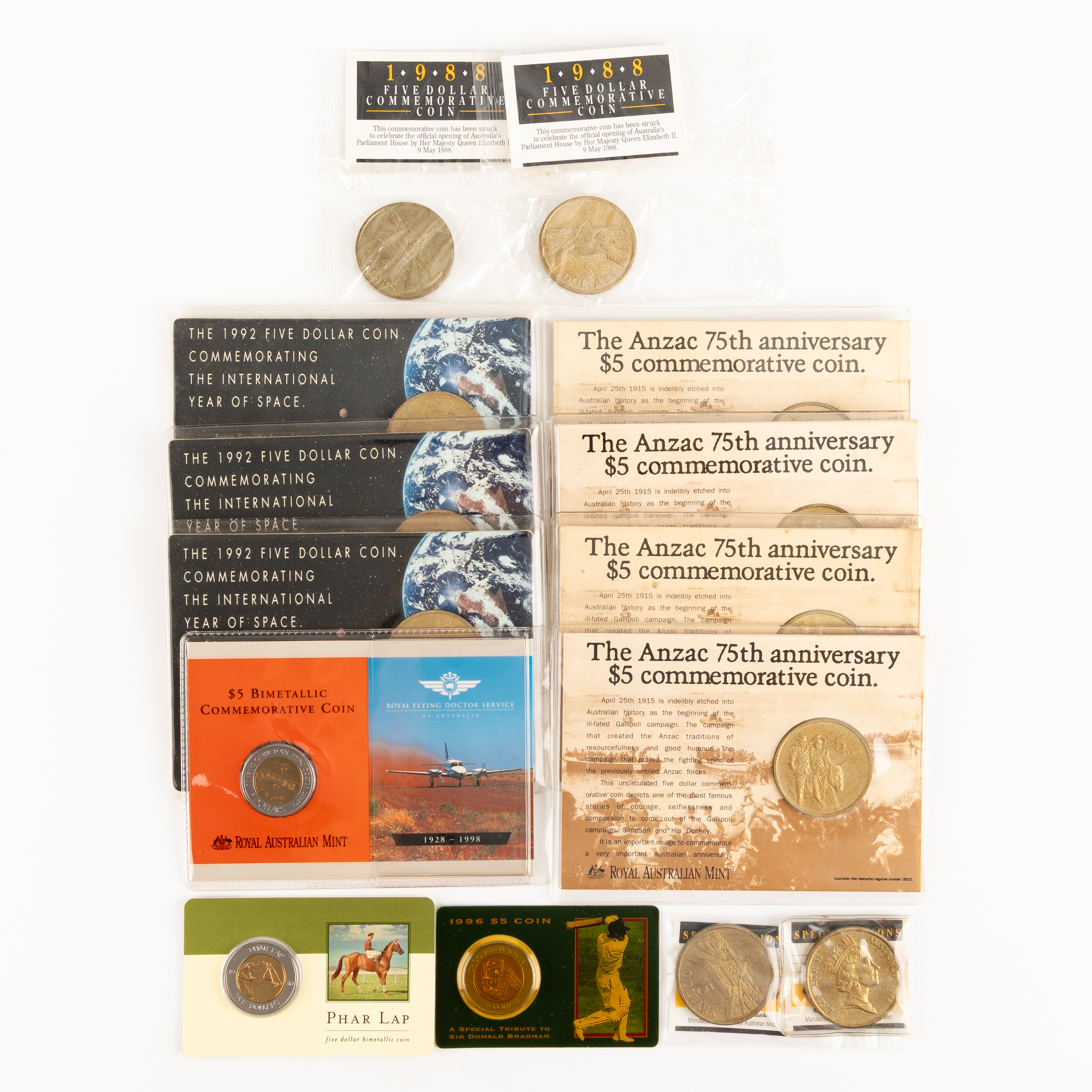 Elizabeth II, RAM - Miscellaneous, Five Dollars, 1988 - 2000, UNC
