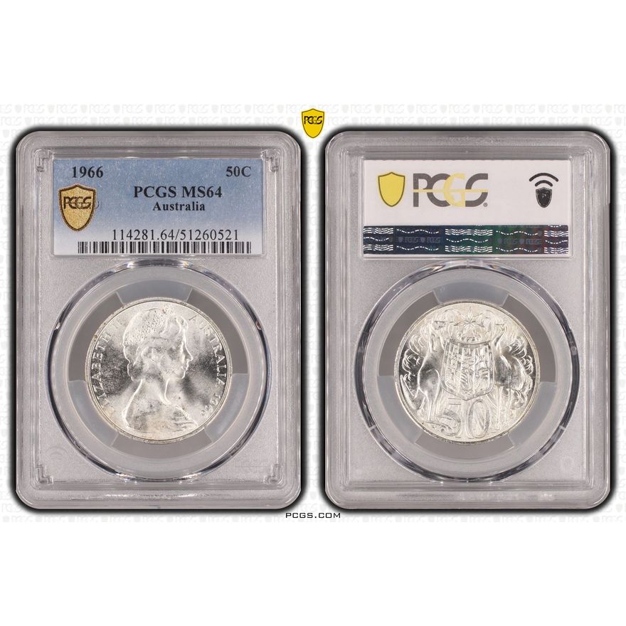 Fifty Cent, 1966, PCGS MS64