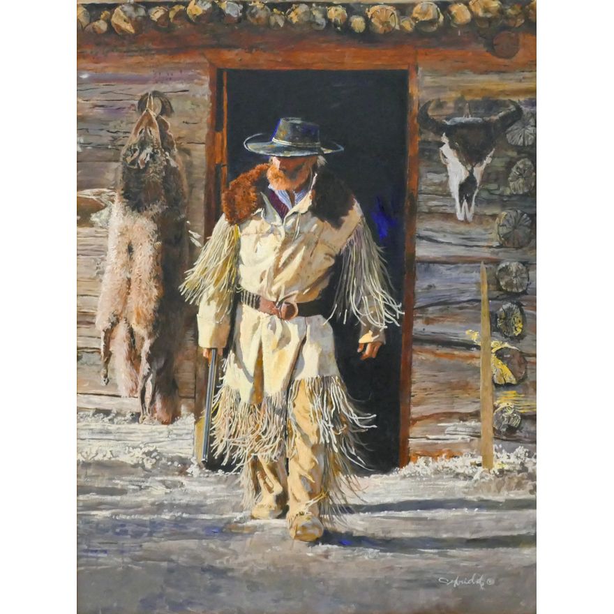 Charles Schridde ''Locked and Loaded'' Oil