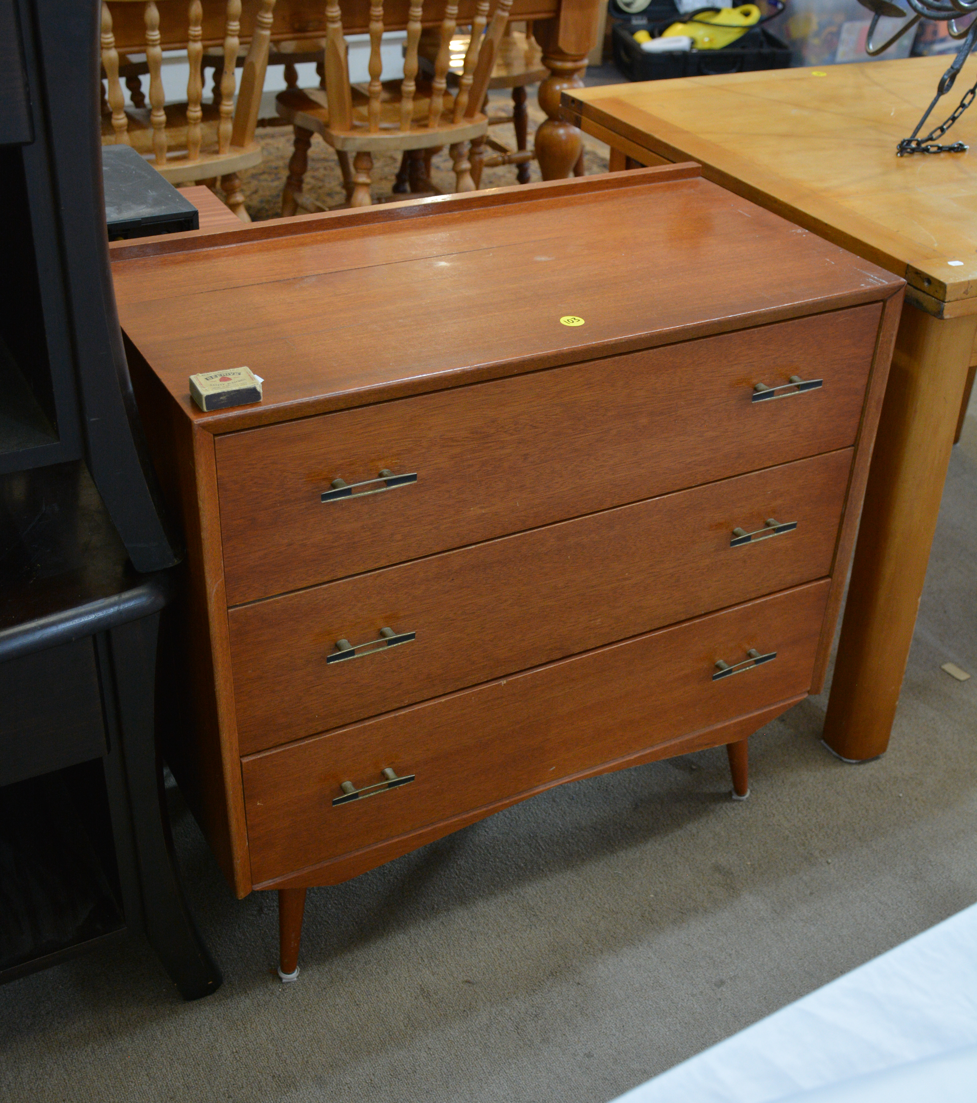 Mid-Century 3 Drawer Unit — sold at auction in New Zealand for $15