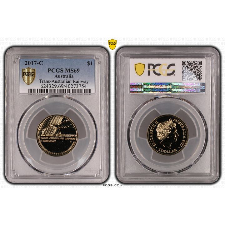 Elizabeth II, One Dollar, 2017-C, MS69