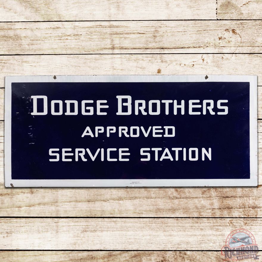 Dodge Brothers Approved Service Station DS Porcelain Sign