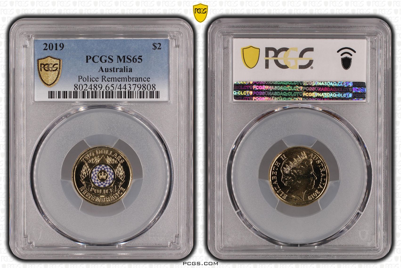 Police Remembrance, Two Dollar, 2019, PCGS MS65