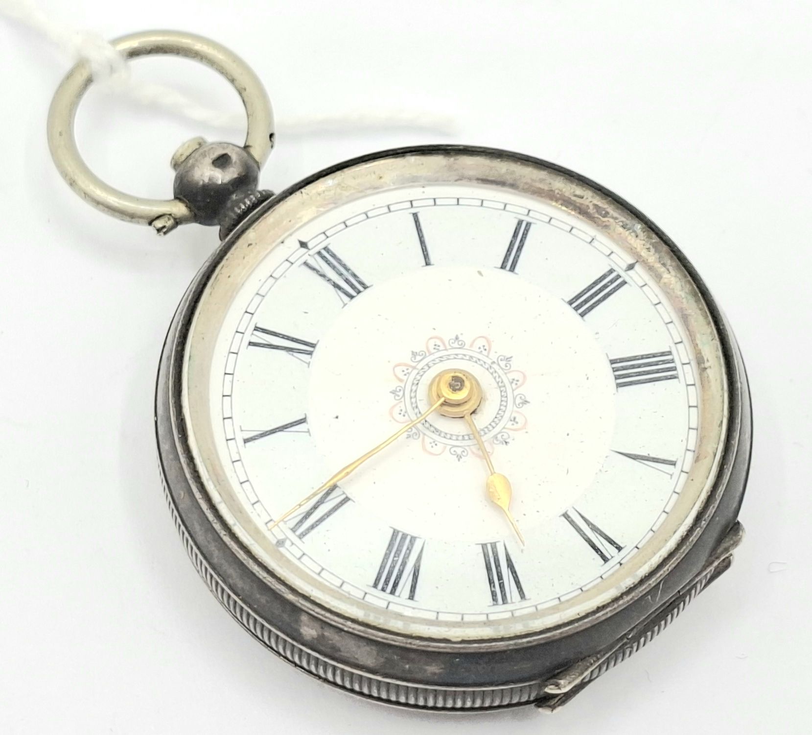 1137 · 800 SILVER ENAMELLED POCKET WATCH