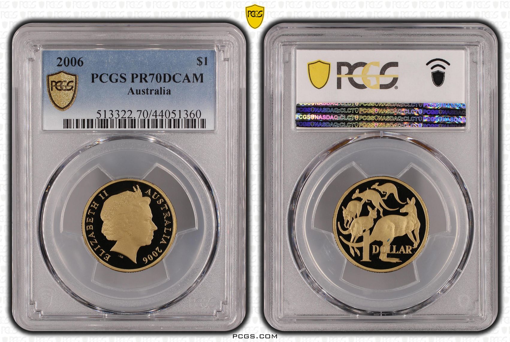 2006 Australia One Dollar, $1 PCGS - PR70DCAM POP 18/0 -360