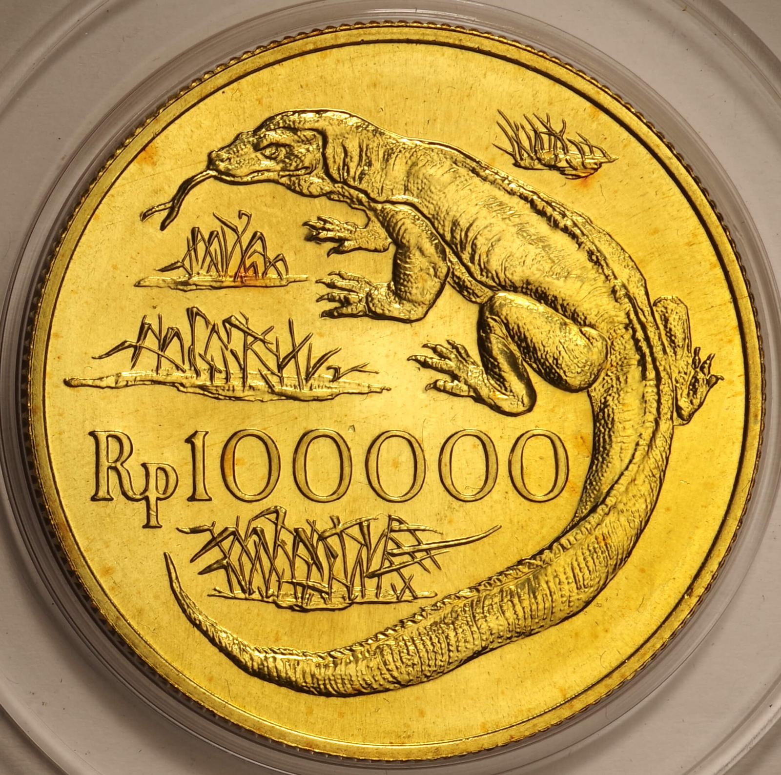 インドネシア-Indonesia.世界野生生物保護 ＜コモドドラゴン＞ 100000 