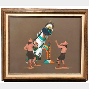 Original Hopi Painting By Raymond Naha