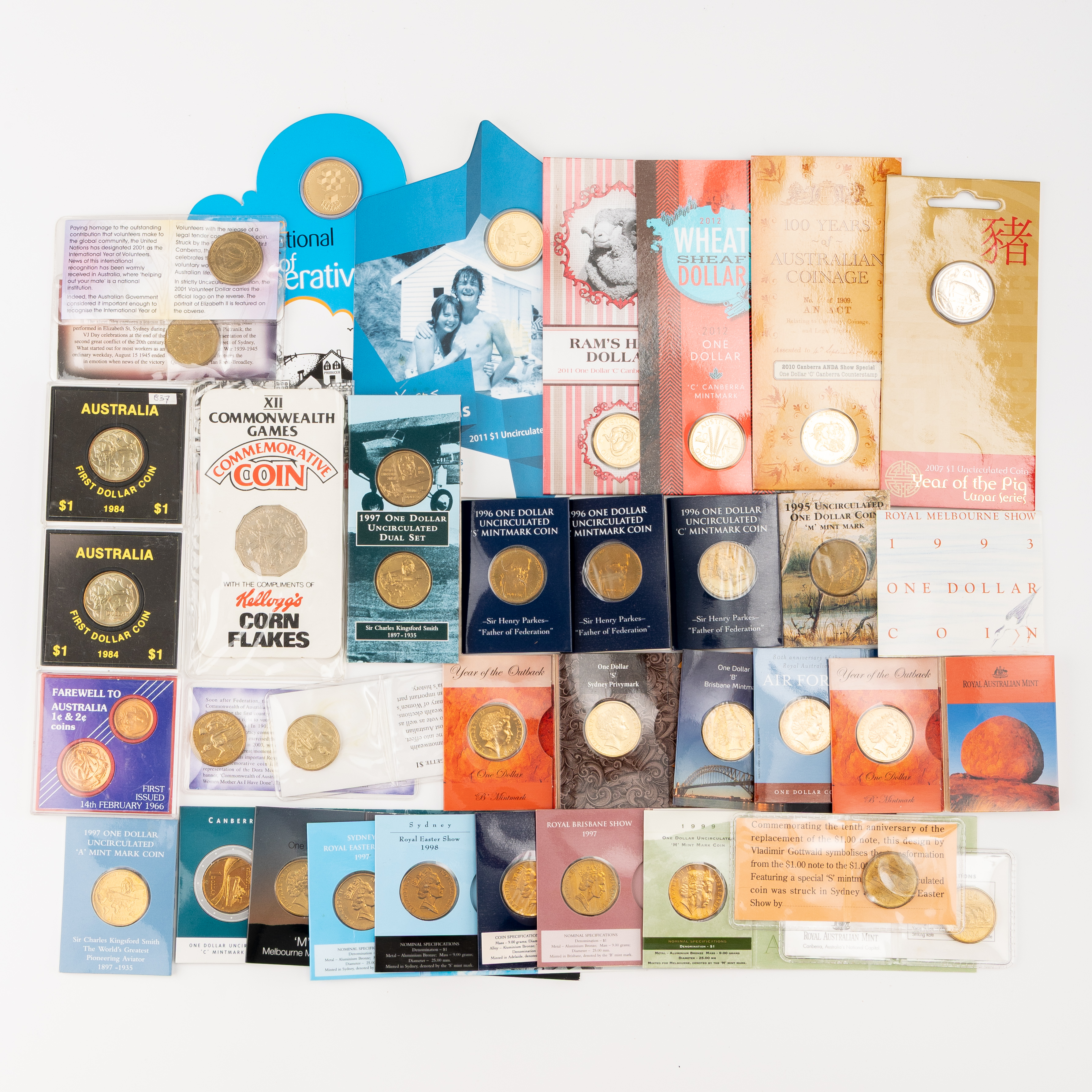456 · Elizabeth II, Miscellaneous, One Cent - One Dollar, 1976 - 2012, UNC