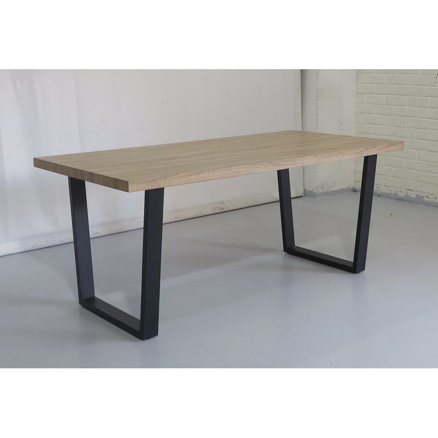 STEEL BASE DINING TABLE