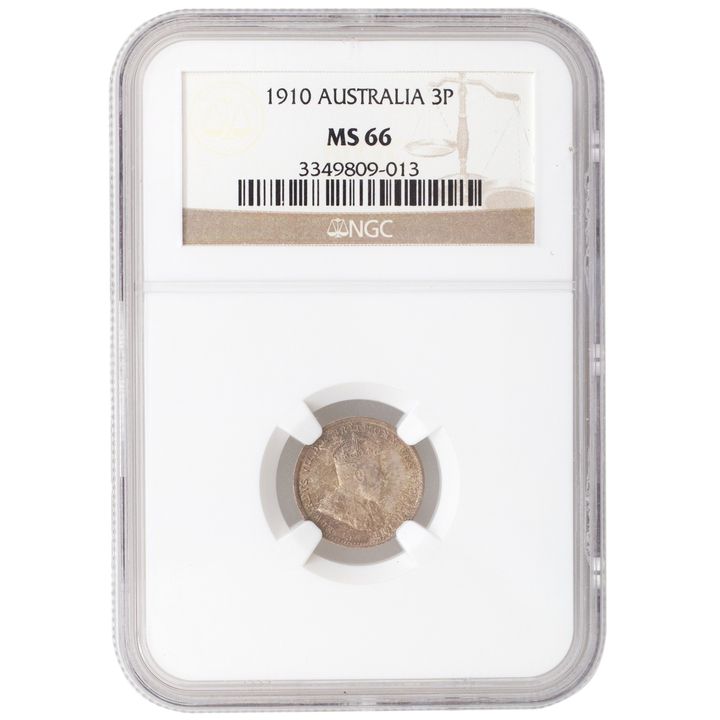 Edward VII, Threepence, 1910, NGCMS 66