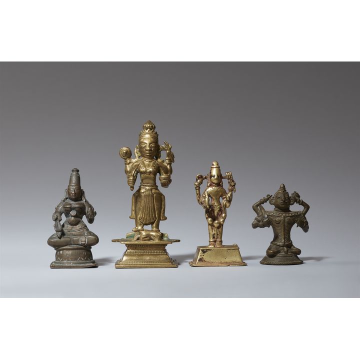 A group of various Indian copper alloy figures. 18/19th century