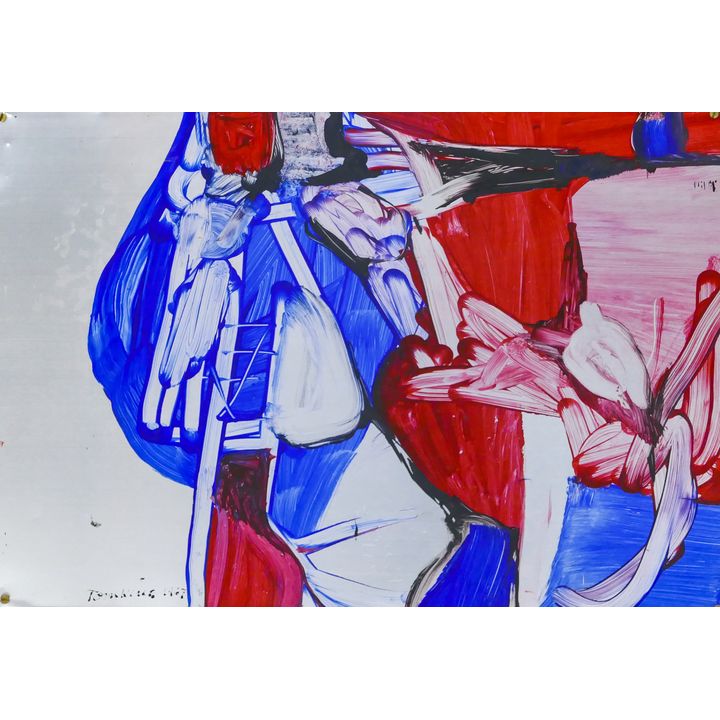 Margaret Tomkins ''Bone Game'' 1967 Acrylic