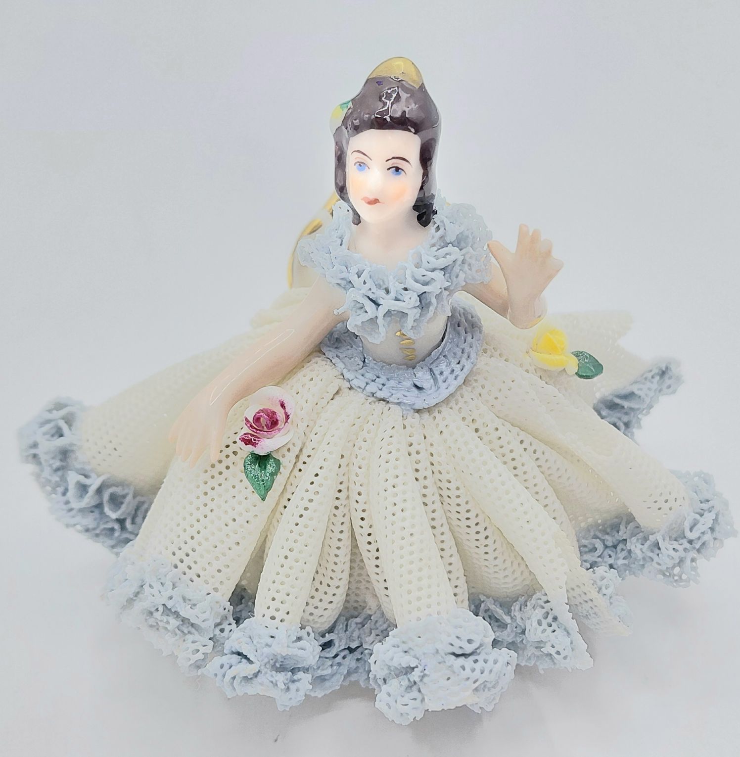 Miniature Dresden Lady Figurine